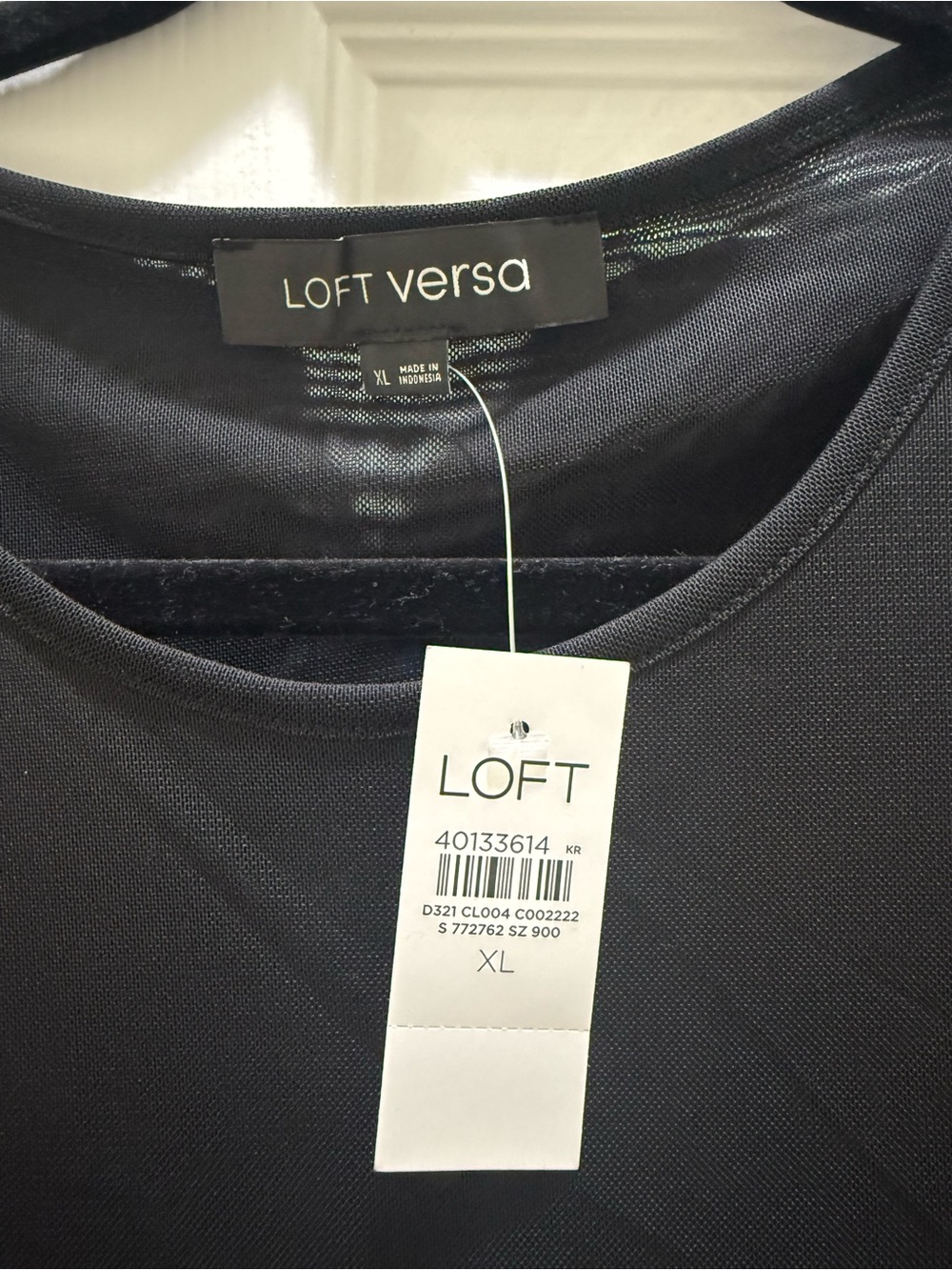 LOFT Versa Black Draped Sleeveless Tank Top - Picture 2 of 3